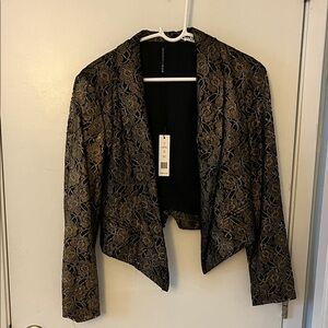 Elegant Black and Gold Women's Jacket
